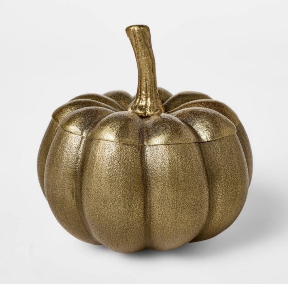 Gold Pumpkin Decor